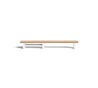 Raico Étagère en bois pour cockpit de bureau avec système de support pour moniteur à double écran (chêne, taille M, 91,4 cm)