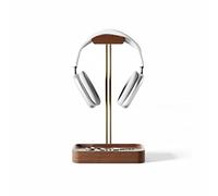 Raico Grovemade Support de Casque avec Plateau de Rangement en Bois de Noyer - Qualité Supérieure pour Jeu, Cool pour Bureau (Noyer)