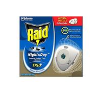Raid Recharges diffuseur électrique Night & Day Trio – Anti-moustiques, mouches et fourmis – Lot 3