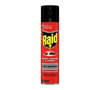 Raid Aérosol Fourmis Araignées/Cafards Effet Barriere 400 ml - Lot de 4