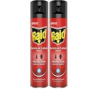 Raid Aérosol Rampants - Répulsif Fourmis et Cafards - Protection longue durée - 1 Aerosol 300 ML (Lot de 2)