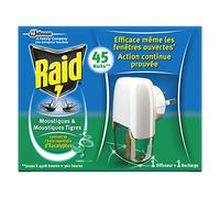 RAID DIFFUSEUR ÉLECTRIQUE LIQUIDE À L' EUCALYPTUS, 45 NUITS, 1 DIFFUSEUR + 1 RECHARGE 27 ML