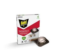 Raid Essentials - Détecteur et pièges pour punaises de lit - Pour l'intérieur - Sans insecticides - Détecte et piège les punaises de lit - 4 pièges