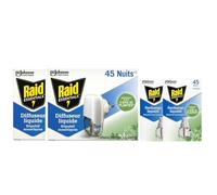 Raid Essentials Diffuseur Électrique 2 Diffuseurs + 4 Recharges