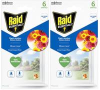 Raid Essentials piège à Mouches Stickers fenêtre Forme Bouquet Floral 6 unités (Lot de 2)