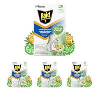 Raid Essentials Recharge Diffuseur Électrique Liquide- Répulsif Moustiques et Moustiques Tigres 45 Nuits - Senteur Eucalyptus et Agrumes - 1 Recharge (Lot de 4)