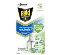 Raid Essentials Recharge Liquide Repulsif Moustiques Senteur Herbal 45 Nuits 32Ml