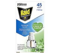 RAID ESSENTIALS RECHARGE POUR DIFFUSEUR ÉLECTRIQUE LIQUIDE ANTI-MOUSTIQUES, 45 NUITS, 32 ml