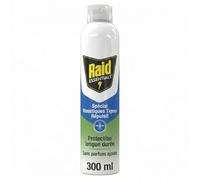 Raid Essentials - Répulsif Spécial Moustiques et Moustiques Tigres - Protection Longue Durée - Sans Parfum Ajouté - 1 Aérosol 300ml