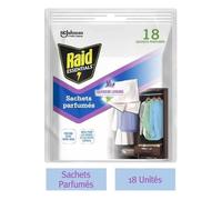Raid Essentials Sachets Parfumes X18 Fraicheur Lavande - Avec Huile Essentielle De Lavandin