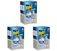 Raid Family Recharge Diffuseur Electrique Liquide - Moustiques et Moustiques Tigres 45 Nuits - Sans Parfum Ajouté - 1 Recharge (Lot de 3)