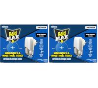 Raid Max Diffuseur Électrique Liquide - Anti-Moustiques et Moustiques Tigres 30 Nuits - Protection Continue & Nuits Sereines - Sans Parfum - 1 Diffuseur + 1 Recharge (Lot de 2)