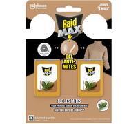 Raid Max Gels Anti-Mites Parfum Bois De Cèdre - Protège Les Vêtements Jusqu'À 3 Mois - Parfume Délicatement - Certification Woolma