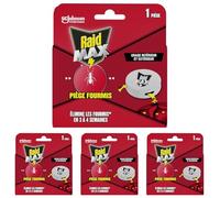 Raid Max Système Anti-Fourmis - Elimine les Fourmis en 3 à 4 Semaines - 1 Piège (Lot de 4)