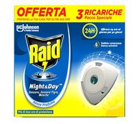 Raid night & day moustiques Triple Recharge - contient un paquet de 1 recharge + 1 paquet de 2 recharges
