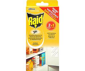 Raid (Paral) Lot de 2 x 3 pièges à mites alimentaires pour lutter contre les mites dans la cuisine