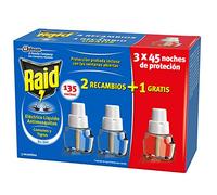 Raid Recharge pour diffuseur électrique anti-moustiques communs et Tigre 135 nuits Blanc
