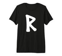 Raidho Rune Viking Runes Blanches Alphabet Chariot Fortune T-Shirt Haut de Gamme