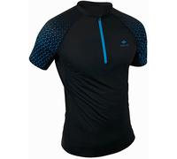 Maillot manches courtes raidlight 1 2 zip r light gris noir