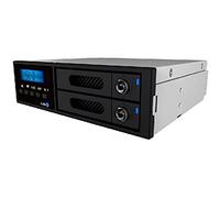 Raidsonic Icy Box Plateau de stockage de disques iR2022 13,3 cm (5,25) Noir