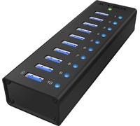 ICY IB-AC6110 - Hub USB 3.0 10 ports, aluminium