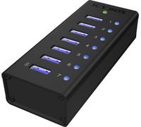 RaidSonic ICY BOX IB-AC618 - Hub - 7 x SuperSpeed USB 3.0 - Desktop