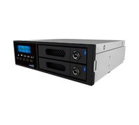 RAIDSONIC inTank iR2022 - Boîtier RAID interne 2,5"" 2 baies SATA 6 Gb/s RAID 0/1, écran LCD, ventilateur, verrouillage