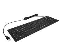 RaidSonic KSK-8030 in Industrie Silikontastatur eronomisch Wasserdicht antimikrobisch - Keyboard - USB