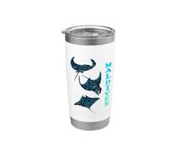 Raie Manta Maldives Gobelet isotherme en acier inoxydable double paroi