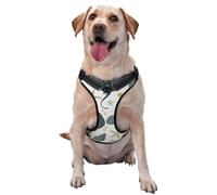 Raie pastenague de la Vie Marine,Harnais pour Animaux de Compagnie, Harnais réfléchissant réglable pour Chien,L