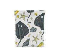 Raie pastenague de la Vie Marine, Sac de Rangement pour Femmes, Portefeuille supérieur à Presser, Petit Porte-Monnaie, Pochette de Changement