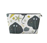Raie pastenague de la Vie Marine, Trousse de Toilette Trousse de Maquillage Sac à cosmétiques Trousse de Toilette de Voyage Portable