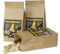 Raiffeisenwaren Feuerbällchen, Allume-barbecue, Allume-cheminée, Allume-feu (allumeur écologique à base de produits naturels, pour allumer le charbon de bois, le feu de camp ou la cheminée) 4 kg