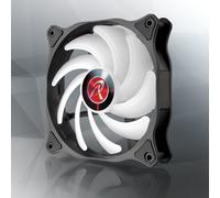 RAIJINTEK 0R40B00191 système de refroidissement d'ordinateur Carte-mère, Processeur Ventilateur 12 cm Noir, Blanc 1 pièce(s)