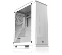 RAIJINTEK Arcadia 41 Boîtier PC tour moyenne - Design moderne - Verre trempé - 4 ventilateurs de 120 mm préinstallés - Débit d'air élevé pour des constructions de jeu silencieuses et propres - Prise