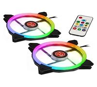 Raijintek Compatible Iris 14 Rainbow RGB LED-Lüfter, 2er Set INKL. Controller - 140mm