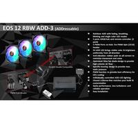 Raijintek Ventilateur EOS 12 RBW ADD – Lot de 2 avec contrôleur – Noir 120 mm