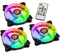Lot de 3 Ventilateurs de boitier Raijintek Iris 12 Rainbow A RGB 12cm (Noir)