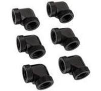 Raijintek Pelias D160906, 16mm, adaptateur 90 degrés - pack de 6, noir
