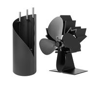 raik KS3630 Fritz Serviteur de cheminée 3 pièces + ventilateur de poêle sans courant 4 feuilles