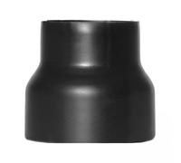 Raik SH013-032-sw Réduction pour raccordement cheminée/poêle Conduit de fumée 160 mm-130 mm Noir