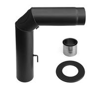 Raik sh016-180 Kit de SW fumée Tube/Tuyau de poêle 180 mm - Tube de fumée Noir