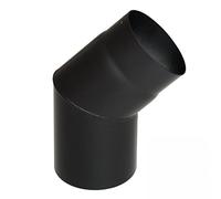 Raik sh027-150 de fumée SW de tube coudé/Tuyau de poêle Noir 150 mm - 45 °