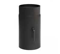 Raik sh034-130 de fumée SW de tube/tuyau de poêle 130 mm - 250 mm avec régulation de traction Noir