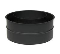 raik SH30011499-sw Mandrin double paroi pour conduit de fumée Coltherm 150 mm Noir