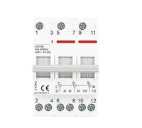 Rail 1P 2P 3P 4P 40A 63A 125A, interrupteur de transfert manuel modulaire à double puissance, interrupteur de déconnexion isolant, disjoncteur