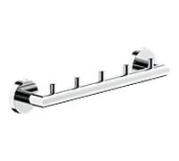 Rail à crochets Bravat Varuna 778110 chromé, pour collage/vissage