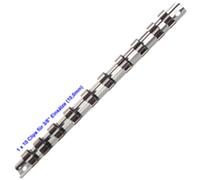 Rail à emboîter Barre de serrage Porte-noix Barre d'emboîtement avec 10 clips pour vis à six pans creux Noix 3/8