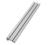 Rail à onglet en alliage d'aluminium - Rainure en T de 400 mm de long pour un travail précis du bois - Table de fraisage CNC - Scie circulaire de table haute résistance - Argenté - Montage facile