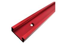Rail à onglet en alliage d'aluminium rainure T, glissière coulissante, boulons, jeu d'écrous, gabarit de rail for le travail du bois, outils fixation T-Slot Goulotte(T30 Red,400mm)